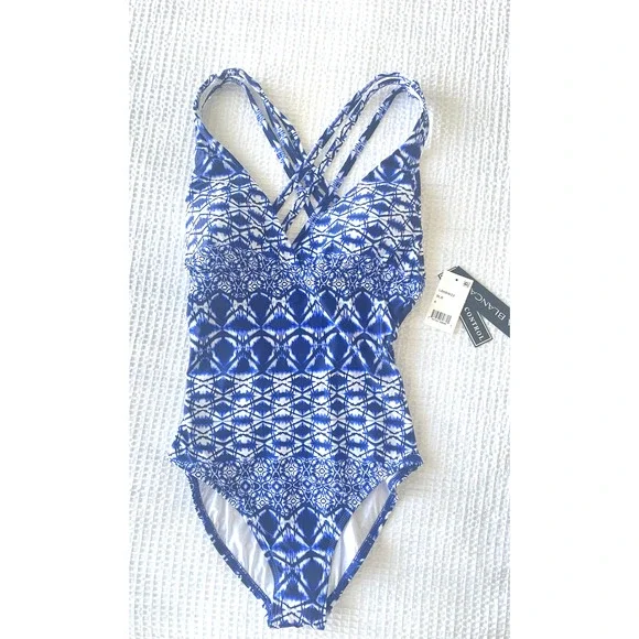 NWT La Blanca Swimsuit Size 6 One Piece Blue Oasis Tummy Control New with Tags - Picture 8 of 8